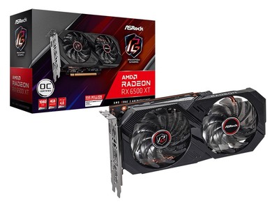 4710483936777 Asrock AMD Radeon RX 6500 XT Phantom Gaming D 4 GB GDDR6 Grafikkar