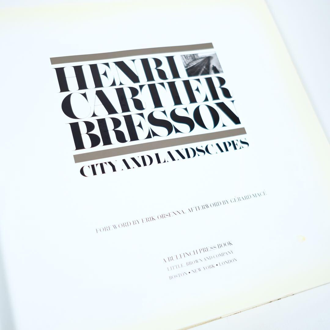 Henri CartierBresson City & Landscape Photo Book From Japan used