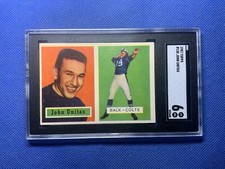1957 Topps JOHN UNITAS SGC 6 ROOKIE #138 AMAZING CARD