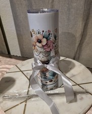 20 oz Skinny Sublimation Tumbler , Coffee Lover