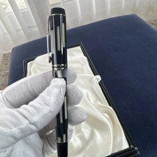 Parker Duofold Mosaic Black Rollerball Pen New In Box