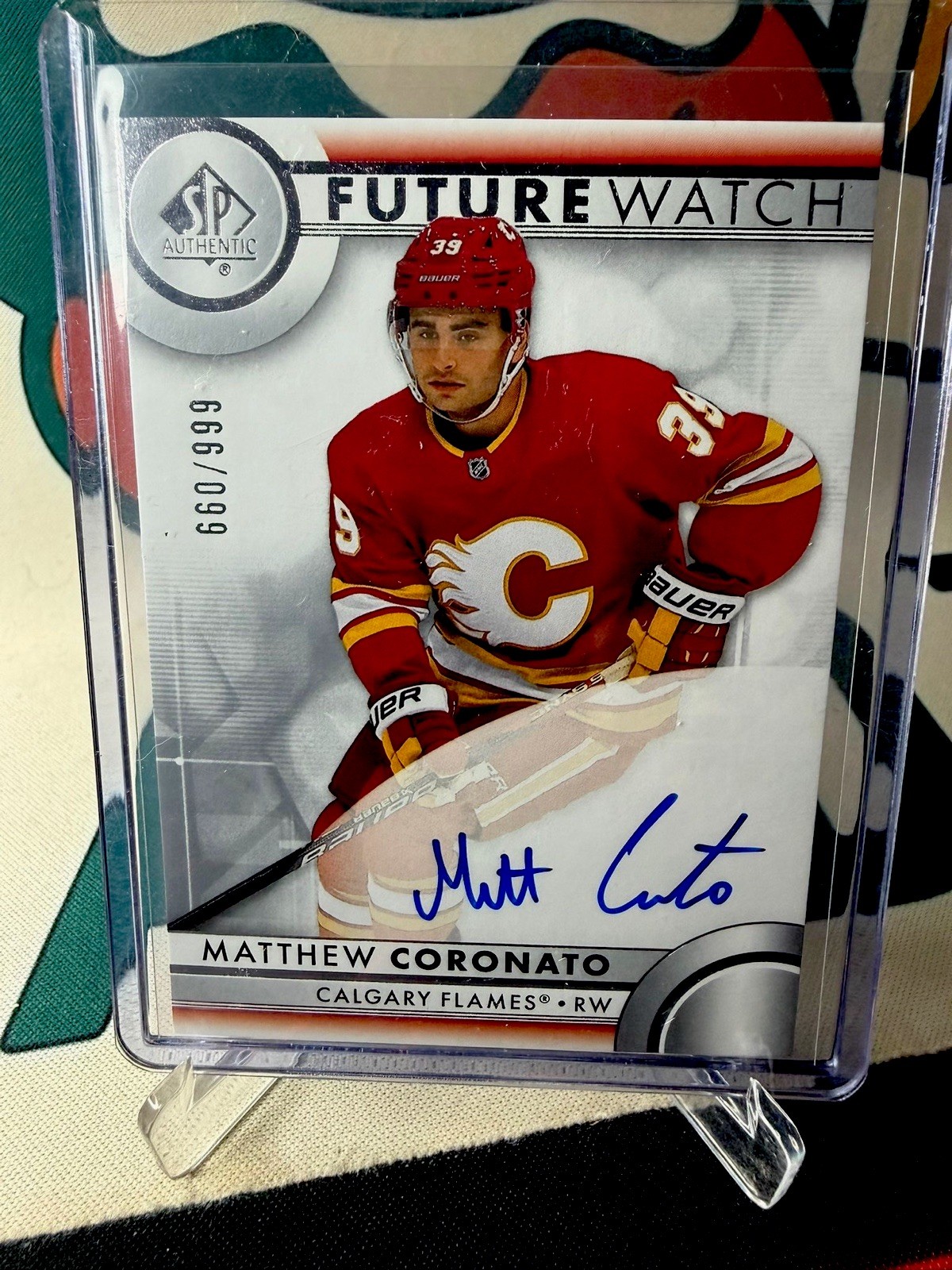 Matthew Coronato Future Watch Auto Upper Deck SP Authentic 2023-24 /999 RC