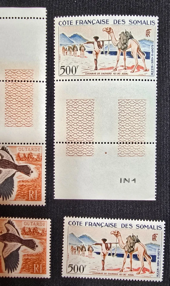 1962 Somali Coast - Sc# C23 C24 C25 (airmail) - 100th Anniv. of Obock. MNH - Image 3 of 4