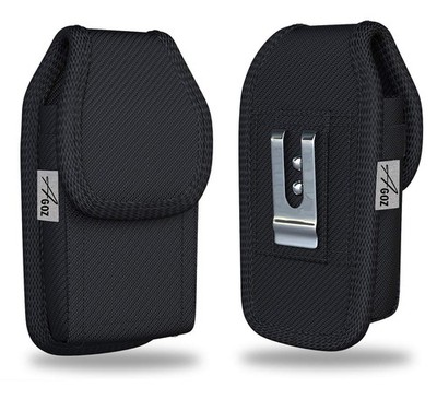 AGOZ Rugged Insulin Pump Belt Case, CGM Glucose Monitor Meter Device, Black 