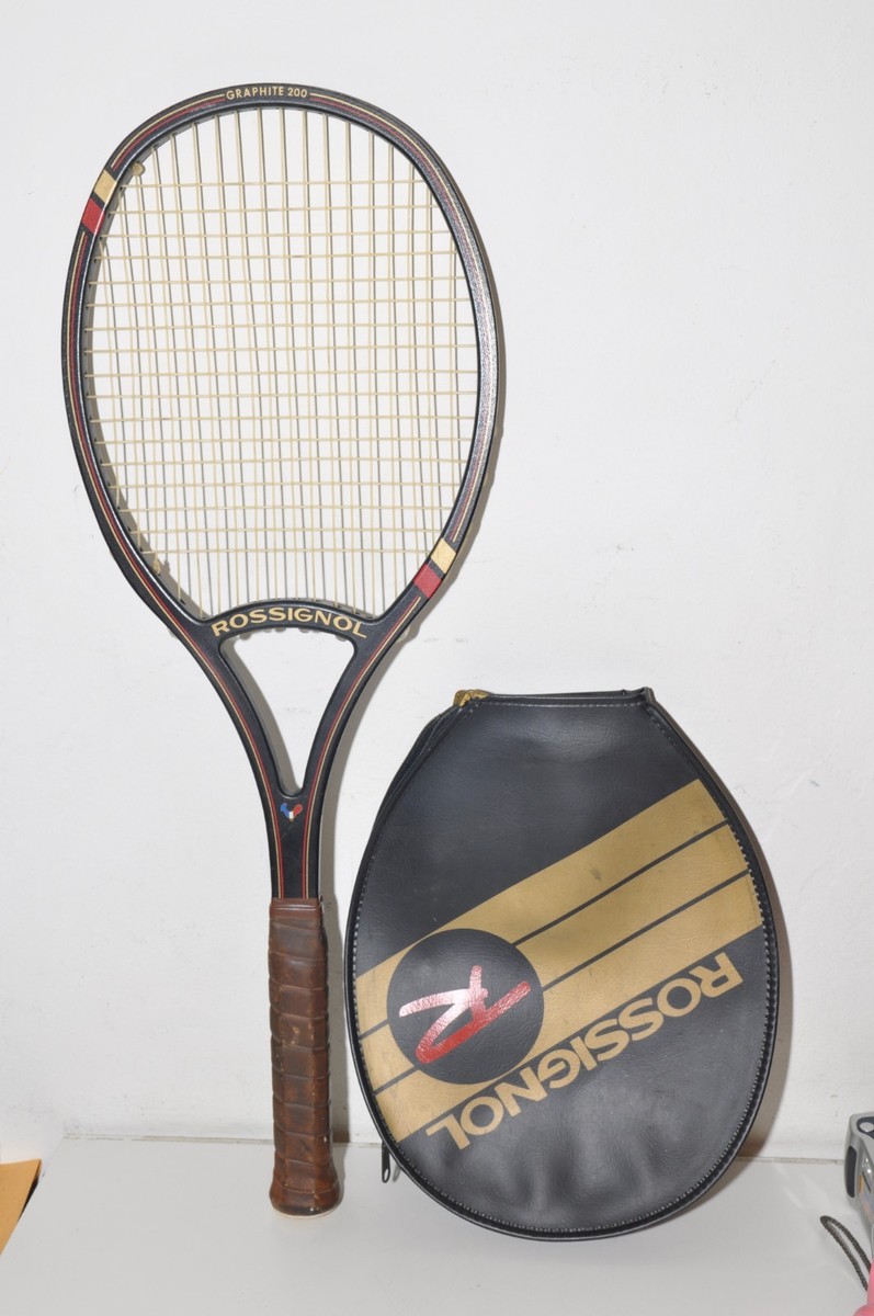 ROSSIGNOL PRO 200 テニスラケット Vintage Rossignol Graphite 200 Tennis Racket - Made in USA 4 1/2