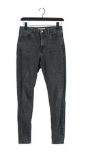 Topshop Women's Jeans W 28 in Grey Cotton with Elastane, Polyester Skinny