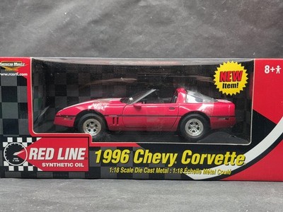 Ertl American Muscle 1996 Chevy Corvette C4 Red Line Synthetic Oil 1:18 Diecast