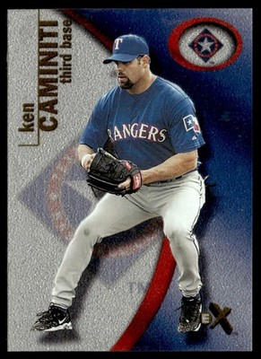 2001 Fleer E-X Ken Caminiti Texas Rangers #100