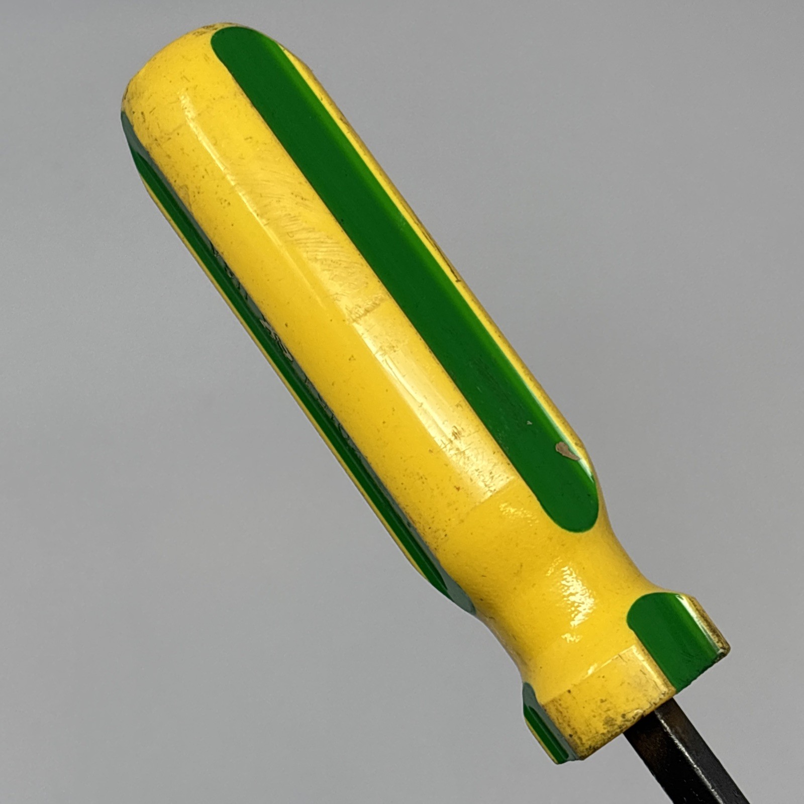 S-K Tools 70154 Green & Yellow Handle Slotted/Flat Head Screwdriver USA