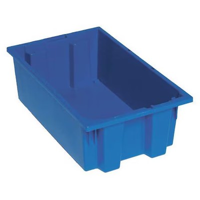 Quantum Storage Systems Snt180bl Stack & Nest Storage Container, 3.7 Gal, 18 In