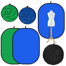 Portable Blue/Green Photography Backdrop Video Background 150cm x 100cm UK