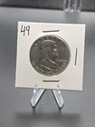 Ben Franklin Half Dollar 90% Silver, Lot of 2- 1949 & 1950-- Very Fine - -B-92