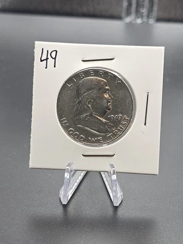 Ben Franklin Half Dollar 90% Silver, Lot of 2- 1949 & 1950-- Very Fine - -B-92