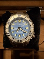 Orologio Uomo Citizen Promaster Diver Eco-Drive Quadrante Blu BN0165-55L