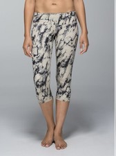 Lululemon Wunder Under Crop Leggings Luxtreme Marble Mid Rise Pocket, Size 8