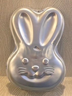 Vintage Wilton Easter Bunny Face Cake Pan 1992 Baking Mold #2105-9438(Pre-Owned)