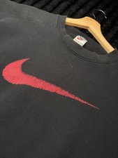 OG 90s Nike Big Swoosh Sweatshirt USA Made Size XL Pristine