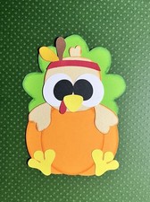 Thanksgiving Turkey Scrapbook Die Cut Title. Multi-layered. Hand-crafted.