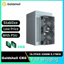 New Goldshell CK6 Nervos Miner 19.3 TH/s 3300W ASIC Mining Hardware with PSU