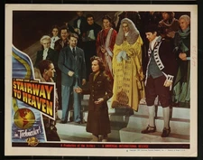 STAIRWAY TO HEAVEN LOBBY CARD 1947 DAVID NIVEN RAYMOND MASSEY KIM HUNTER b