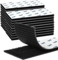 Klettband Selbstklebend Extra Stark 50X100Mm Schwarz, 20Paars Klettverschluss