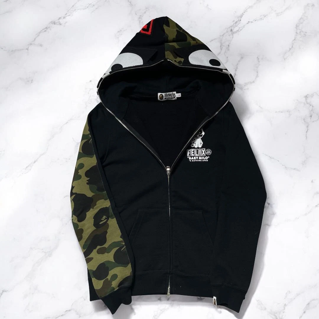 A BATHING APE (BAPE) Felpa con cappuccio collaborazione A BATHING APE FELIX THE CAT