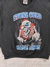 Rare 1999 WWF Stone Cold Steve Austin Vintage MR TEES Tag Wrestling Sweatshirt