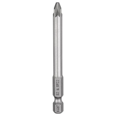 PZ2 Magnetic Pozi Screwdriver Bit 1/4'' Hex Shank 3'' Length Industrial Bit