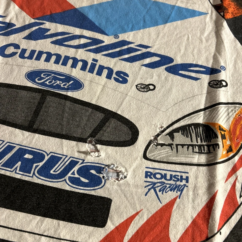 Camisa gráfica vintage anos 90 Chase Authentics NASCAR Mark Martin AOP - masculina grande G - Imagem 2 de 4