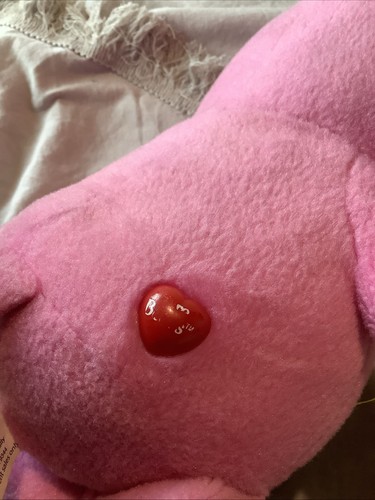 Care Bears CHEER BEAR, Pink Rainbow plush soft toy 2016 - Picture 9 of 11