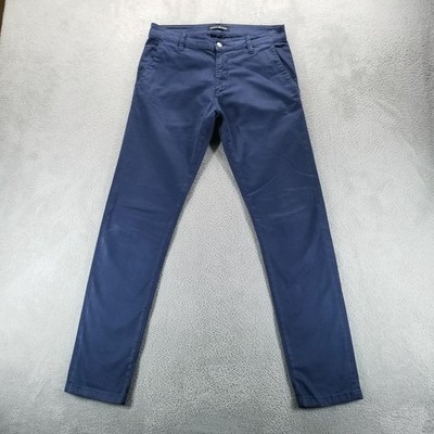 Mavi Jeans Pants Mens 32x34 Blue Johnny Chino Slim Tapered Stretch Business