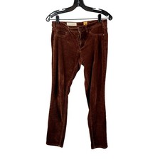 Pilcro and the Letterpress Serif Corduroy Pants Brown Slim Size 29 Women