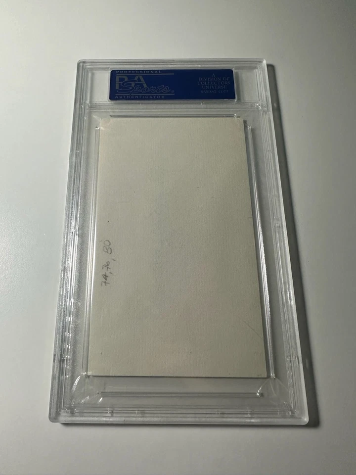 Johnny Rutherford Cut Signed Autograph Auto Index Card PSA/DNA IndyCar Champ - Image 2 of 2