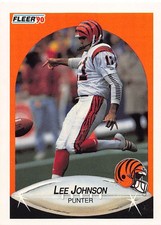 Lee Johnson 1990 Fleer 217 Cincinnati Bengals Football Card