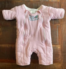 Baby Merlin’s Magic Sleepsuit Zipper One Piece Cotton Pink L 6-9
