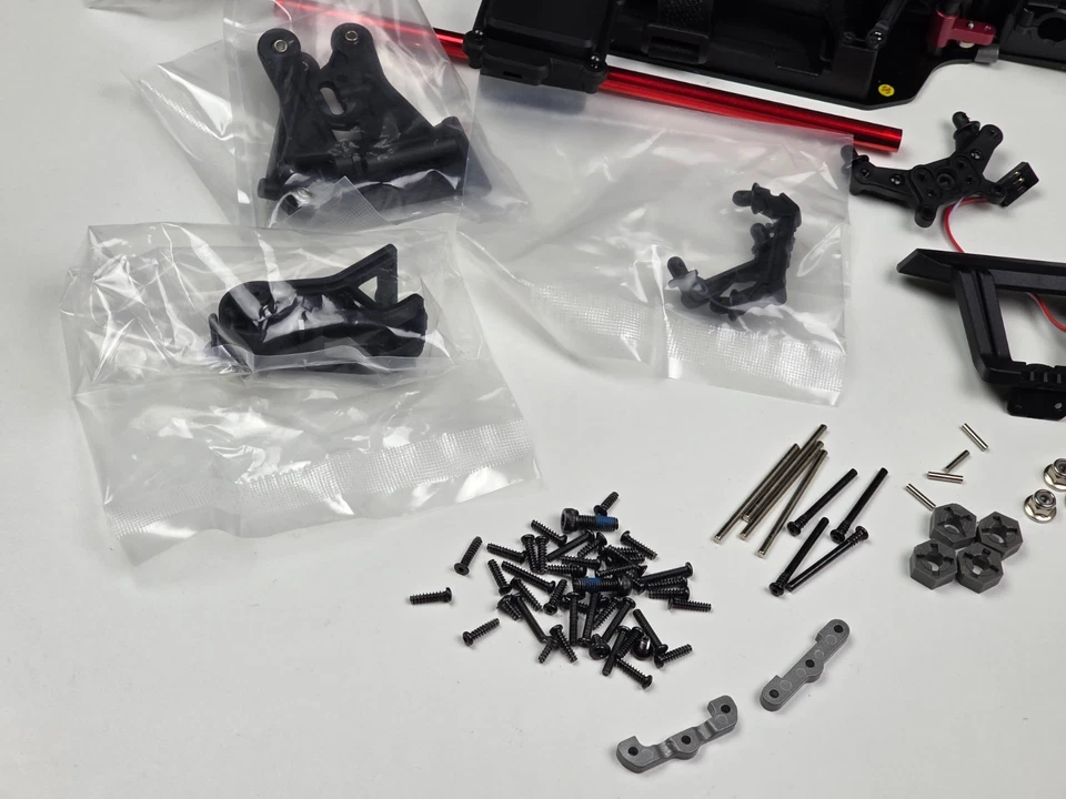 MJX Hyper Go 14210 Roller Slider Chassis Spoiler Bumper Extras 1/14 RC Parts Lot - Image 3 of 4