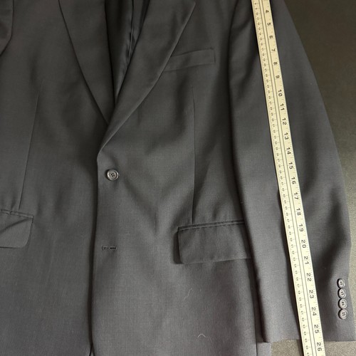 Jos. A. Bank Men's 42L Blue Wool Two-Piece Suit 33W Pants Solid - Picture 8 of 14