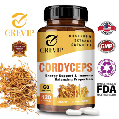 Cordyceps 1000mg - Energy Booster, Improve Endurance and Athletic Performance