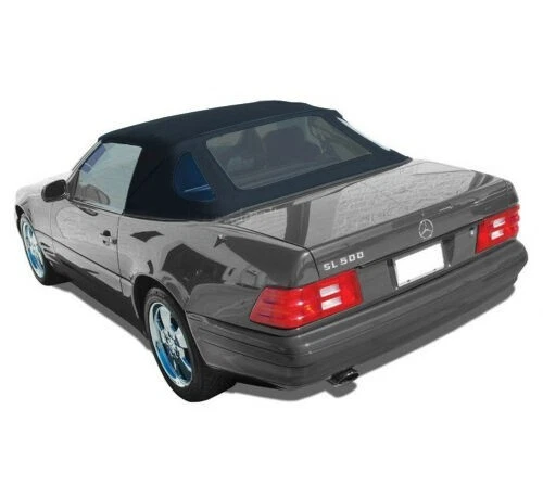 Mercedes-Benz 1990-02 R129 SL Convertible Top w/DOT Window HAARTZ Black GERMAN - Image 3 of 3