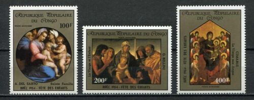 38086) CONGO REP. 1985 MNH** Christmas '84 3v Del Sarto,paintings - Picture 1 of 1