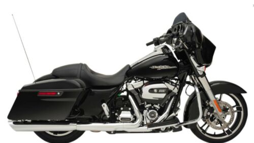 Drag 3.5" Slash Down Chrome Slip-On Mufflers Exhaust Pipes 17+ Harley Touring M8 - Picture 1 of 5