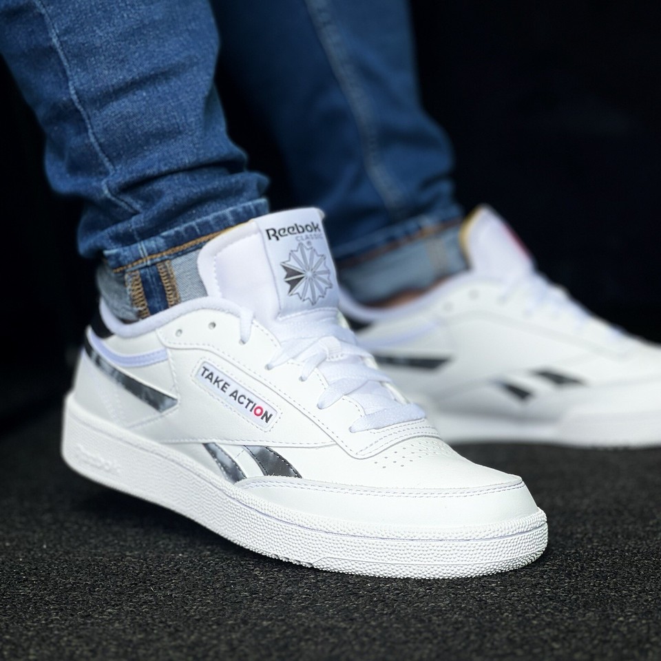 Reebok Club C 85 Men’s Athletic Shoe Sneaker White #0441 | eBay