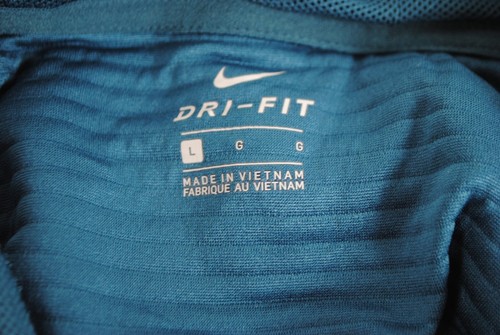 Women's Nike Dri-Fit Long Sleeved Polyester Blend Pollover Hoodie Large L Teal - Picture 2 of 4