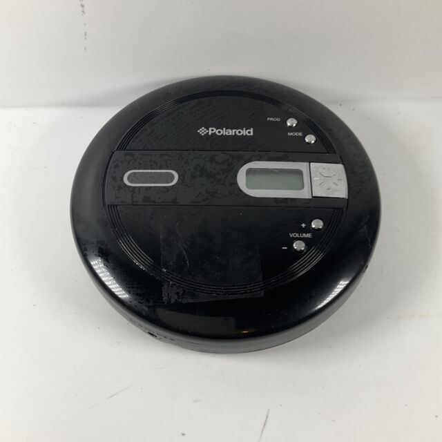 Polaroid Portable CD Player PKS-66A With Anti Shock Memory Black Works Perfectly