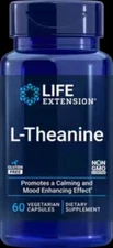 THREE PACK SALE! Life Extension L-Theanine 60 Vegetarian Capsule TAKE OFF $8