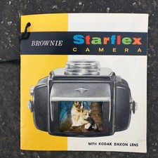 Vintage Kodak BROWNIE Starflex Outfit Camera Model 25T W/M2 Bulbs Uses 127 Film