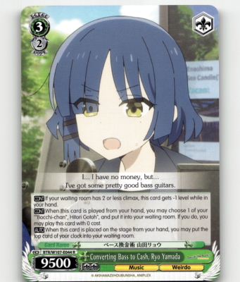 #ad #ad Weiss Converting Bass to Cash Ryo Yamada BOCCHI THE ROCK $2.50