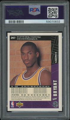 1996 Upper Deck Collectors Choice Kobe Bryant #267 Lakers Rookie