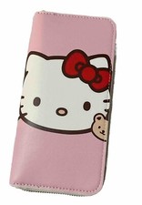 Hello Kitty Wallet Clutch Pink Card Holder     Zip around New other 