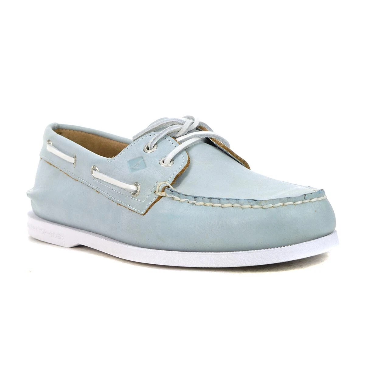 Light blue sperrys men's deals